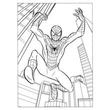Dessin à colorier: Spiderman (Super-héros et Super-vilains) #78640 - Coloriages à Imprimer Gratuits