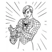 Dessin à colorier: Spiderman (Super-héros et Super-vilains) #78645 - Coloriages à Imprimer Gratuits