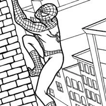 Dessin à colorier: Spiderman (Super-héros et Super-vilains) #78647 - Coloriages à Imprimer Gratuits