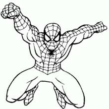 Dessin à colorier: Spiderman (Super-héros et Super-vilains) #78649 - Coloriages à Imprimer Gratuits