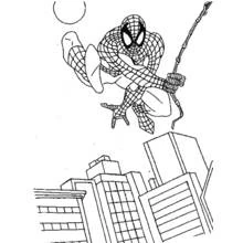Dessin à colorier: Spiderman (Super-héros et Super-vilains) #78657 - Coloriages à Imprimer Gratuits