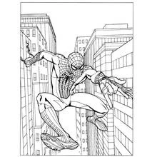 Dessin à colorier: Spiderman (Super-héros et Super-vilains) #78663 - Coloriages à Imprimer Gratuits