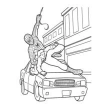 Dessin à colorier: Spiderman (Super-héros et Super-vilains) #78686 - Coloriages à Imprimer Gratuits