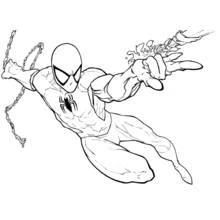 Dessin à colorier: Spiderman (Super-héros et Super-vilains) #78700 - Coloriages à Imprimer Gratuits