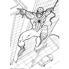 Dessin à colorier: Spiderman (Super-héros et Super-vilains) #78703 - Coloriages à Imprimer Gratuits