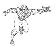 Dessin à colorier: Spiderman (Super-héros et Super-vilains) #78736 - Coloriages à Imprimer Gratuits