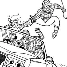 Coloriage Spiderman (Super-héros et Super-vilains) #78771 à imprimer et colorier