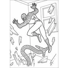 Dessin à colorier: Spiderman (Super-héros et Super-vilains) #78775 - Coloriages à Imprimer Gratuits