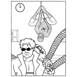 Dessin à colorier: Spiderman (Super-héros et Super-vilains) #78779 - Coloriages à Imprimer Gratuits