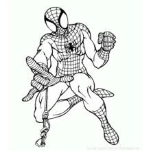 Dessin à colorier: Spiderman (Super-héros et Super-vilains) #78824 - Coloriages à Imprimer Gratuits