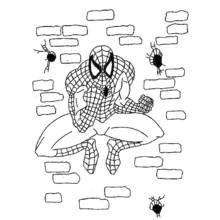 Coloriage Spiderman (Super-héros et Super-vilains) #78877 à imprimer et colorier