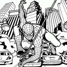 Coloriage Spiderman (Super-héros et Super-vilains) #78879 à imprimer et colorier