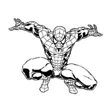 Dessin à colorier: Spiderman (Super-héros et Super-vilains) #78899 - Coloriages à Imprimer Gratuits