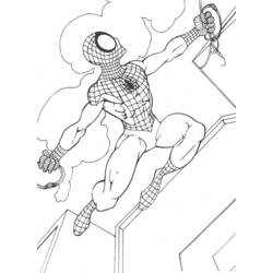 Dessin à colorier: Spiderman (Super-héros et Super-vilains) #78910 - Coloriages à Imprimer Gratuits