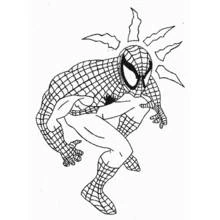 Coloriage Spiderman (Super-héros et Super-vilains) #78933 à imprimer et colorier