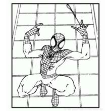 Coloriage Spiderman (Super-héros et Super-vilains) #78958 à imprimer et colorier