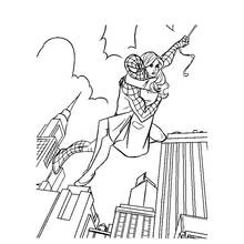 Coloriage Spiderman (Super-héros et Super-vilains) #78987 à imprimer et colorier