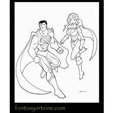 Coloriage Super Héros DC Comics (Super-héros et Super-vilains) #80222 à imprimer et colorier