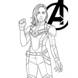 Coloriage Super Héros Marvel (Super-héros et Super-vilains) #193150 à imprimer et colorier