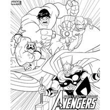 Coloriage Super Héros Marvel (Super-héros et Super-vilains) #79806 à imprimer et colorier