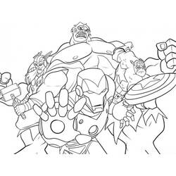 Coloriage Super Héros Marvel (Super-héros et Super-vilains) #79912 à imprimer et colorier
