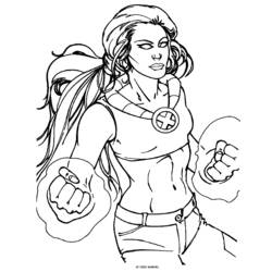 Coloriage Super Héros Marvel (Super-héros et Super-vilains) #79942 à imprimer et colorier