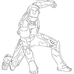 Dessin à colorier: Super Héros Marvel (Super-héros et Super-vilains) #80014 - Coloriages à Imprimer Gratuits