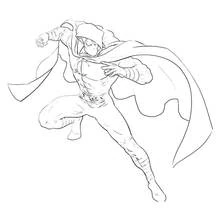 Coloriage Super Héros Marvel (Super-héros et Super-vilains) #80018 à imprimer et colorier