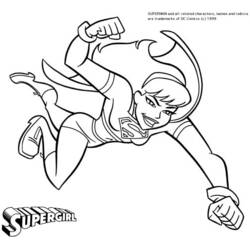 Dessin à colorier: Supergirl (Super-héros et Super-vilains) #83926 - Coloriages à Imprimer Gratuits