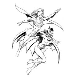 Dessin à colorier: Supergirl (Super-héros et Super-vilains) #83927 - Coloriages à Imprimer Gratuits