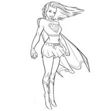 Dessins à colorier: Supergirl - Coloriages à Imprimer Gratuits