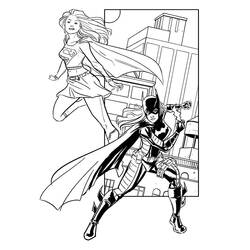 Dessin à colorier: Supergirl (Super-héros et Super-vilains) #83939 - Coloriages à Imprimer Gratuits