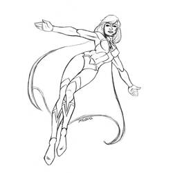 Dessin à colorier: Supergirl (Super-héros et Super-vilains) #83940 - Coloriages à Imprimer Gratuits