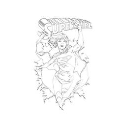 Dessin à colorier: Supergirl (Super-héros et Super-vilains) #83941 - Coloriages à Imprimer Gratuits