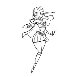 Dessin à colorier: Supergirl (Super-héros et Super-vilains) #83942 - Coloriages à Imprimer Gratuits