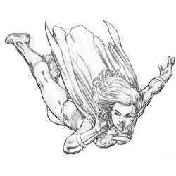 Dessin à colorier: Supergirl (Super-héros et Super-vilains) #83948 - Coloriages à Imprimer Gratuits