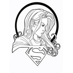 Dessin à colorier: Supergirl (Super-héros et Super-vilains) #83956 - Coloriages à Imprimer Gratuits