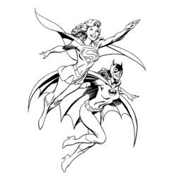 Dessin à colorier: Supergirl (Super-héros et Super-vilains) #83966 - Coloriages à Imprimer Gratuits