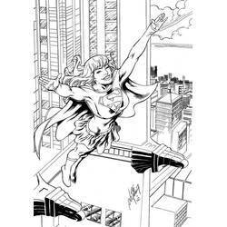 Dessin à colorier: Supergirl (Super-héros et Super-vilains) #83982 - Coloriages à Imprimer Gratuits