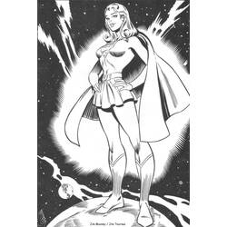 Dessin à colorier: Supergirl (Super-héros et Super-vilains) #84000 - Coloriages à Imprimer Gratuits