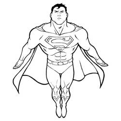 Dessin Superman (Super-héros et Super-vilains) #189542 à colorier pour petits et grands