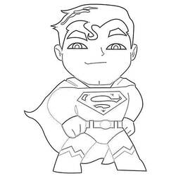 Dessin Superman (Super-héros et Super-vilains) #189583 à colorier pour petits et grands