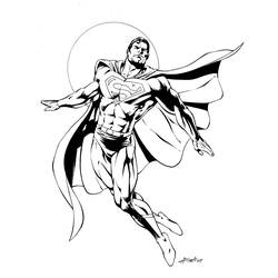 Dessin à colorier: Superman (Super-héros et Super-vilains) #83615 - Coloriages à Imprimer Gratuits