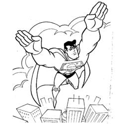 Dessin à colorier: Superman (Super-héros et Super-vilains) #83624 - Coloriages à Imprimer Gratuits