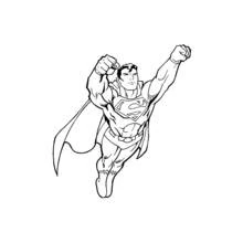 Dessin à colorier: Superman (Super-héros et Super-vilains) #83627 - Coloriages à Imprimer Gratuits