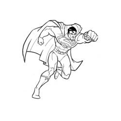 Dessin à colorier: Superman (Super-héros et Super-vilains) #83628 - Coloriages à Imprimer Gratuits