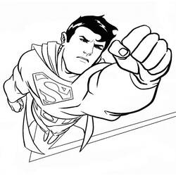 Dessin à colorier: Superman (Super-héros et Super-vilains) #83646 - Coloriages à Imprimer Gratuits