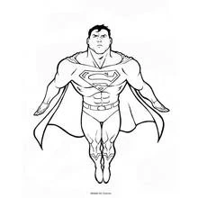 Dessin à colorier: Superman (Super-héros et Super-vilains) #83655 - Coloriages à Imprimer Gratuits