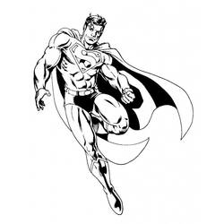 Dessin à colorier: Superman (Super-héros et Super-vilains) #83662 - Coloriages à Imprimer Gratuits