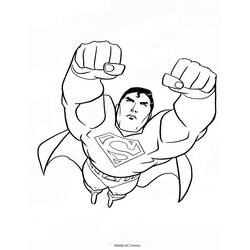 Dessin à colorier: Superman (Super-héros et Super-vilains) #83675 - Coloriages à Imprimer Gratuits